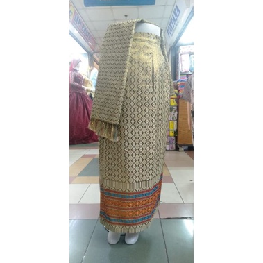 Relpict rok songket jadi//Rok songket span//rok lilit songket//rok songket selendang