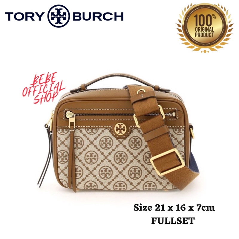 [ORIGINAL] TB T Monogram Jacquard Camera Bag Hazel Tas TB Original TB Bag / Tas Wanita Branded