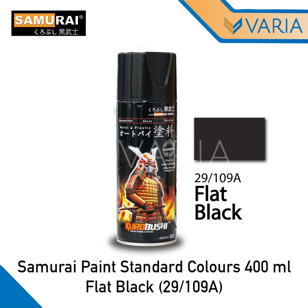 Cat Semprot Pylox Pilox Samurai Paint Kurobushi Flat Black Hitam Doff 29 / 109A