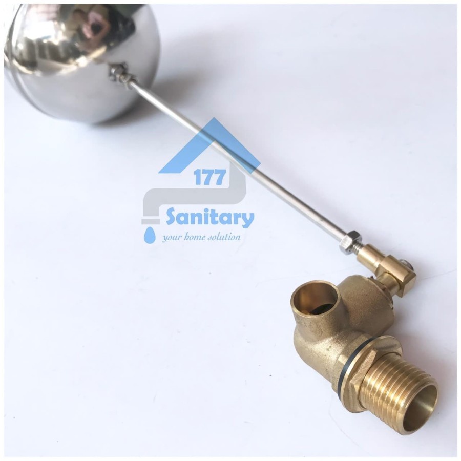 Pelampung Bola Otomatis Kuningan 1/2 inch AP- Keran air otomatis Stainless Floating Valve  Water Level Auto