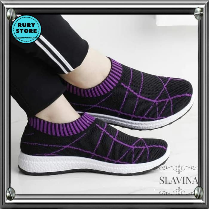 Slip On Sepatu Wanita Sneakers Wanita Sepatu Sneakers Tanpa Tali Casual