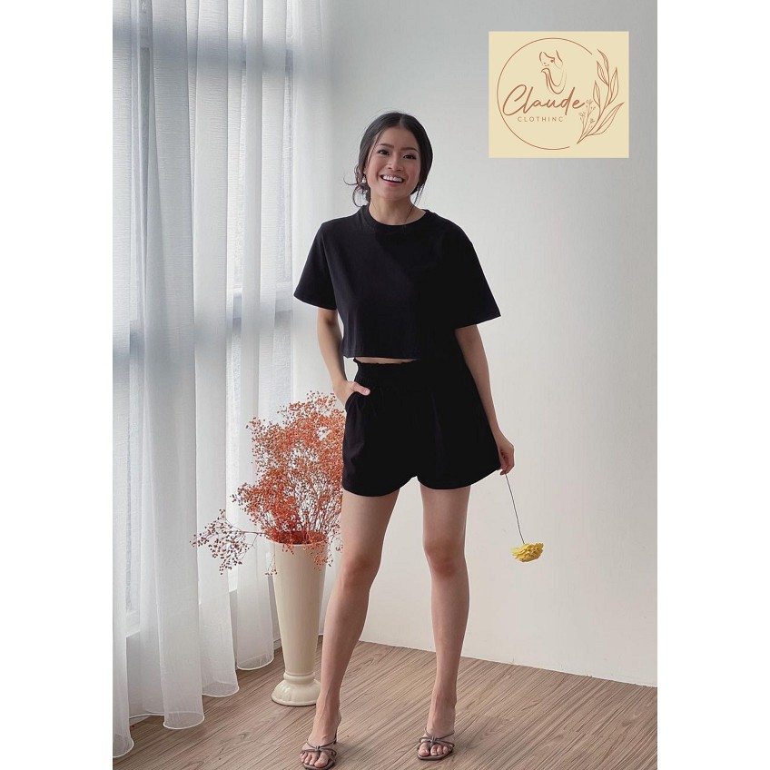 CHARLOTTE SET - Set Baju Celana - Atasan Bawahan Wanita Bahan Katun