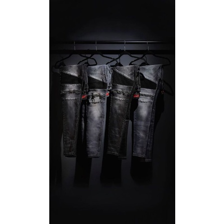 Rucas Zipper Black Biker Jeans Season 6