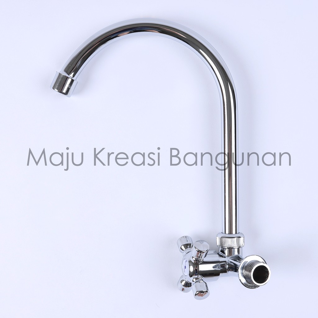 TERMURAH Kran Angsa Baling Engkol Cuci Piring Keran Air Sink Stainless Stanlis Dapur Grosir