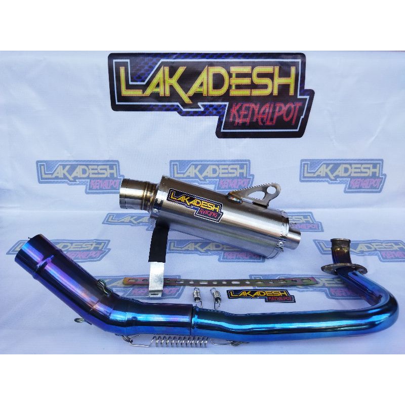 KNALPOT LAKADESH LEHER BLUEMOON (INLET 38/50) BEAT MIO VARIO AEROX SCOOPY NMAX PCX ADV LEXI DLL