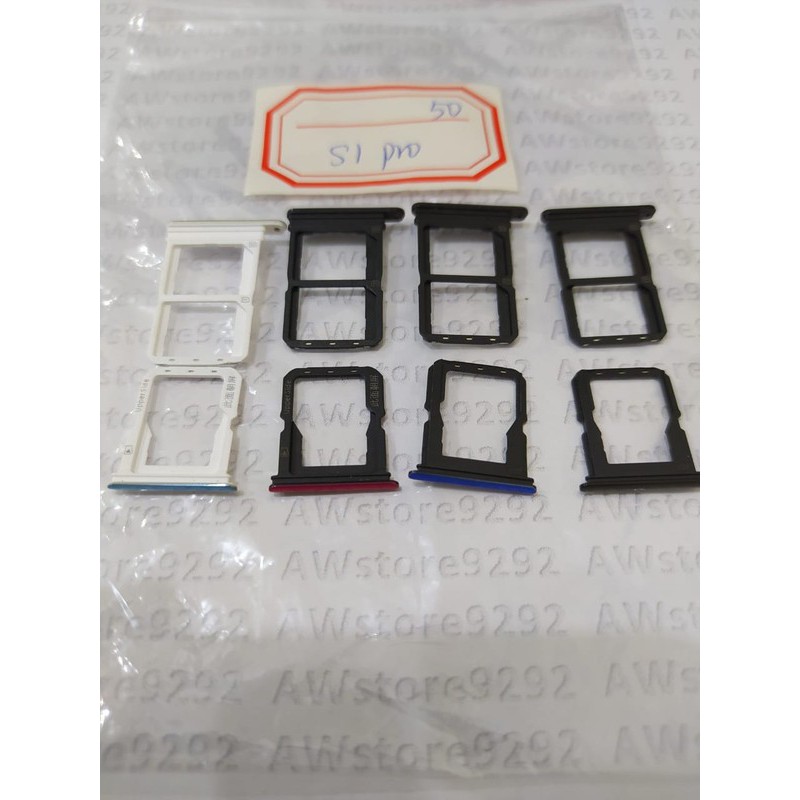 Slot Tempat Kartu Simcard Sim card Lock Simtray Sim Tray Vivo S1 Pro