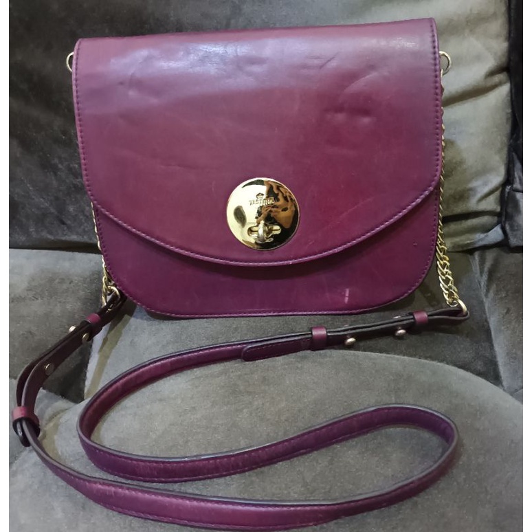 tas kulit asli jestina sling preloved