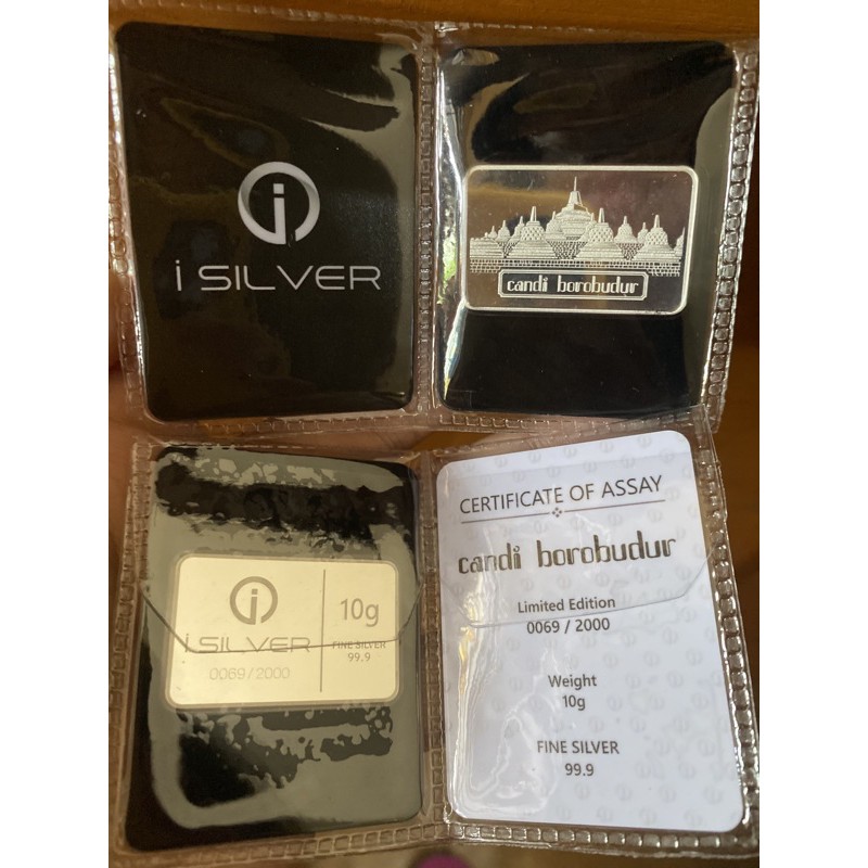 “i Silver” motif CANDI BOROBUDUR 10gram. LIMITED EDITION hanya ada 2000keping