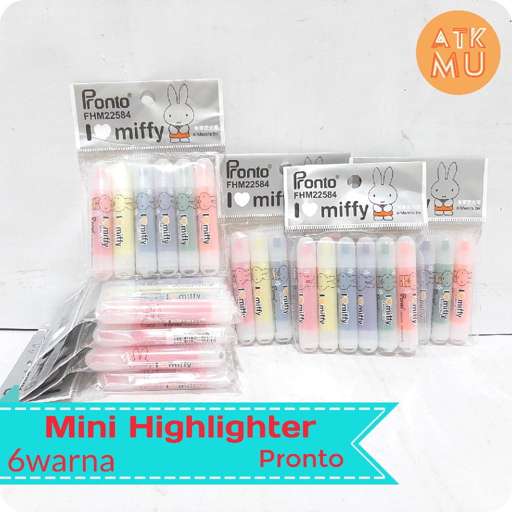 

Stabilo Mini Highlighter 6warna Pronto