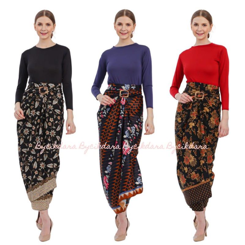 Rok lilit batik / bawahan kebaya / rok lilit free ring gesper / kain lilit / rok serut / bawahan batik / kain lilit batik / rok / kain lilit batik by.kanaya