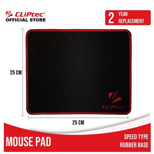 itmurah CLIPtec Mousepad Standar Rubber Base