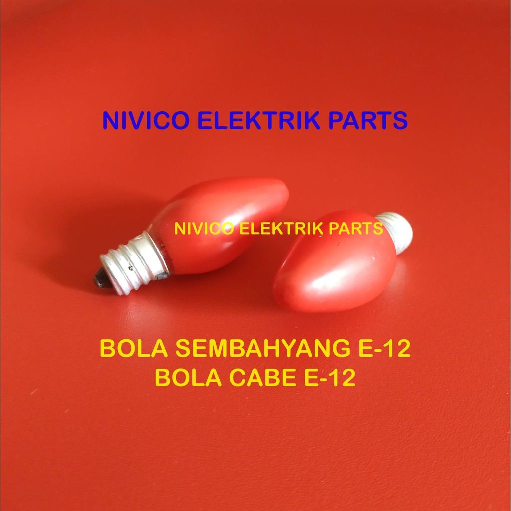 Bohlam Cabe Tidur E12 Lampu Sembahyang / Lampu Tidur / Bola Lampu Sembahyang