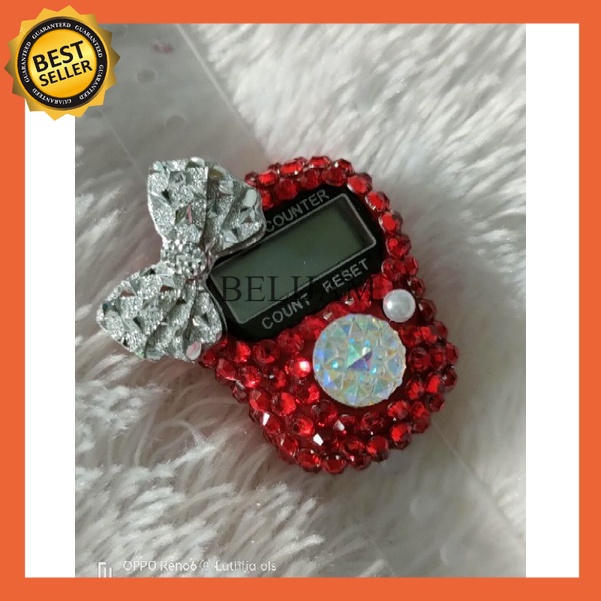 TASBIH DIGITAL CANTIK / TASBIH DIGITAL SWAROVSKI [Spesial pita] tasbeh - tasbih digital - tasbih dig