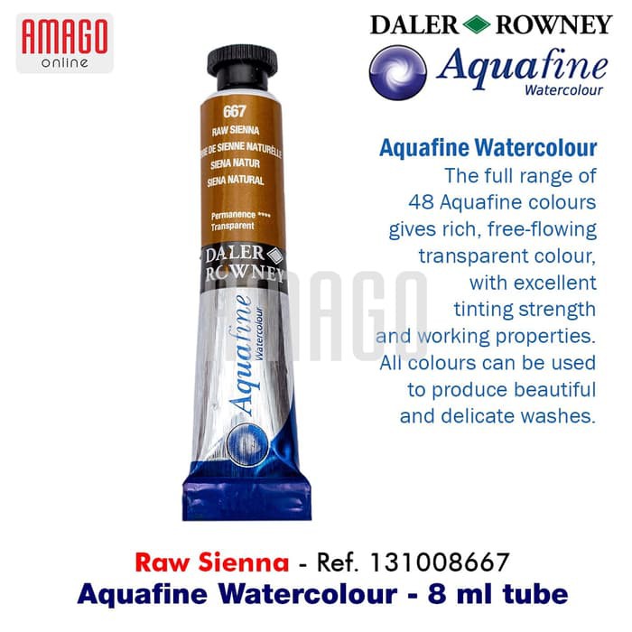 

DALER-ROWNEY Aquafine Watercolour 8 ml - Cat Air Lukis - RAW SIENNA - 131008667