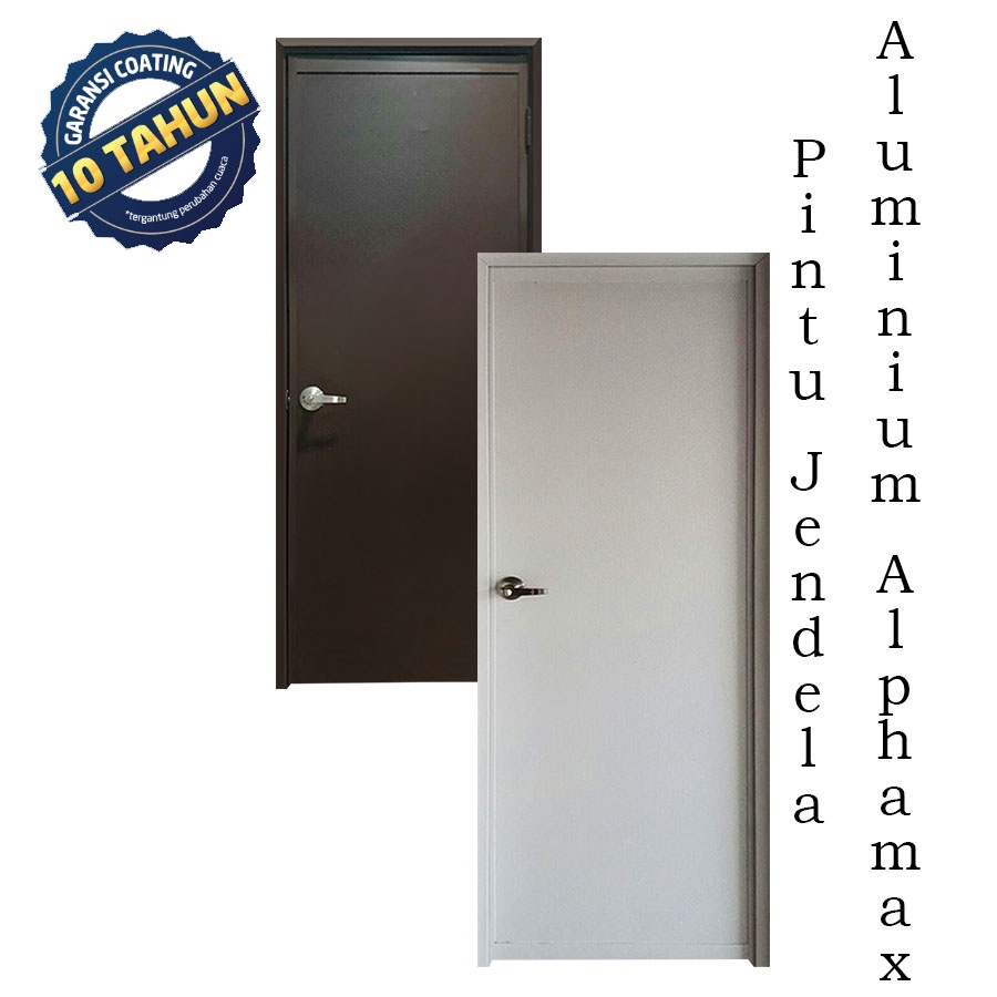 Max 5A Pintu Aluminium FullPanel 70x195 Alphamax/ Kamar/ Kamar Mandi