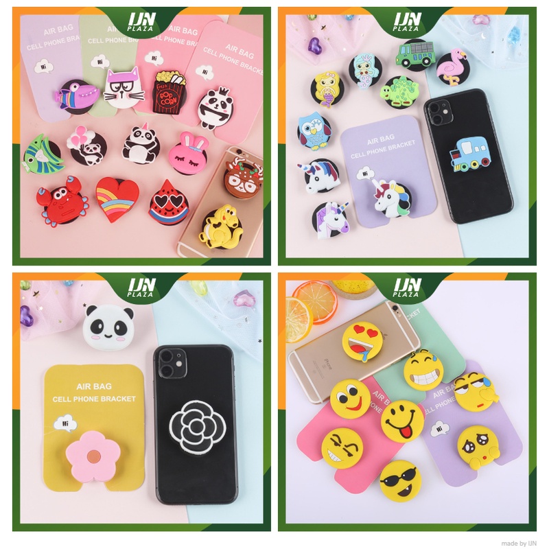 ❤ IJN ❤ POP SOCKET KARAKTER BISA COD Socket HP 3D Karakter Cartoon pop Aksesoris HP POPSOCKET