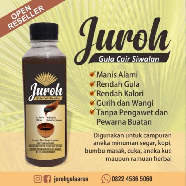 

Gula cair siwalan 250ml untuk penderita Diabetes