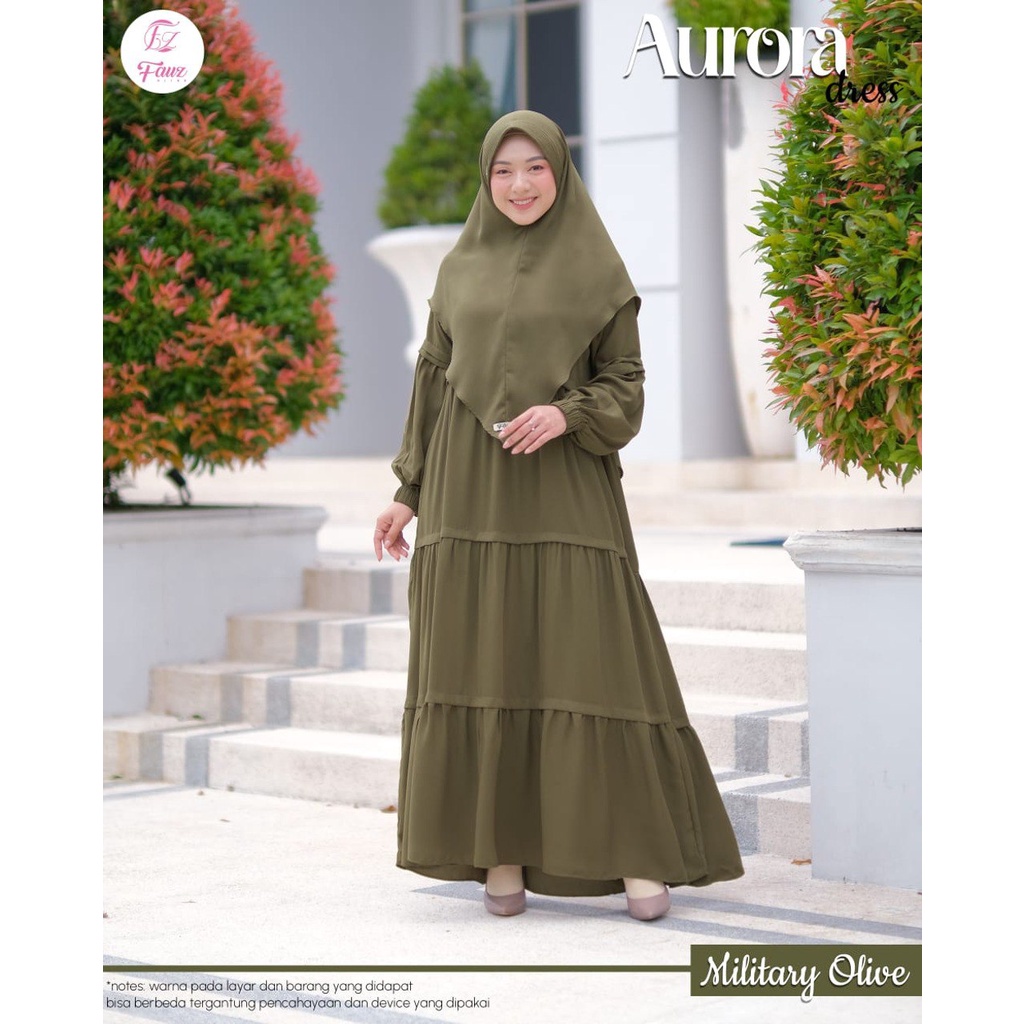 Gamis Set Khimar. Gamis Set Aurora - Fauz Hijab (Ready Stok)