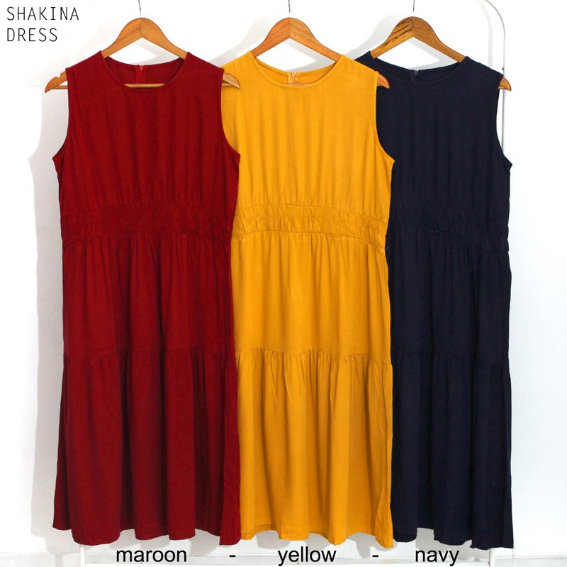 SYLLA / SHAKINA / ZIA  / JASMINE DRESS - Dress Wanita Terusan Wanita