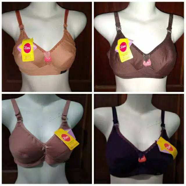 Bra venna ukuran 34 36 38 40 42 cup B KAIT 2 kait 3 bahan lembut model sport bra tanpa kawat dan bus