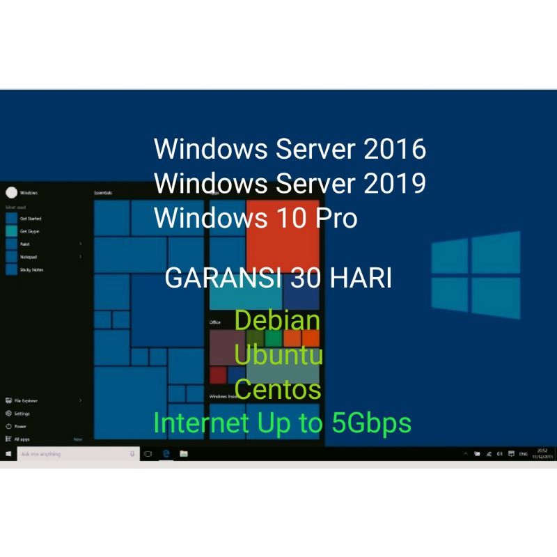 RDP Windows &amp; VPS LINUX Garansi 30 Hari, Private, Full Akses, Full Speed