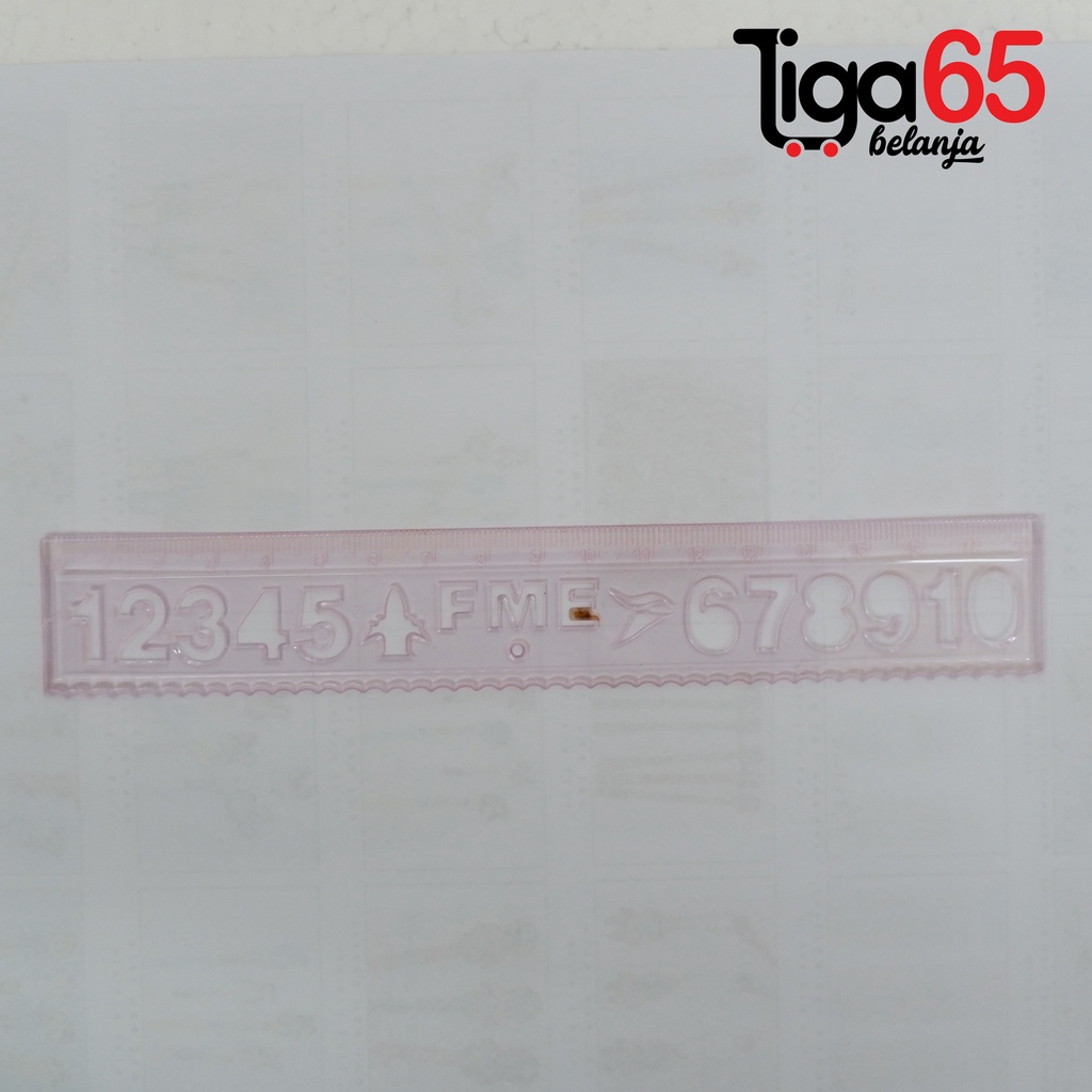 365 PENGGARIS 18CM #41140 Penggaris Plastik 18cm Fleksibel