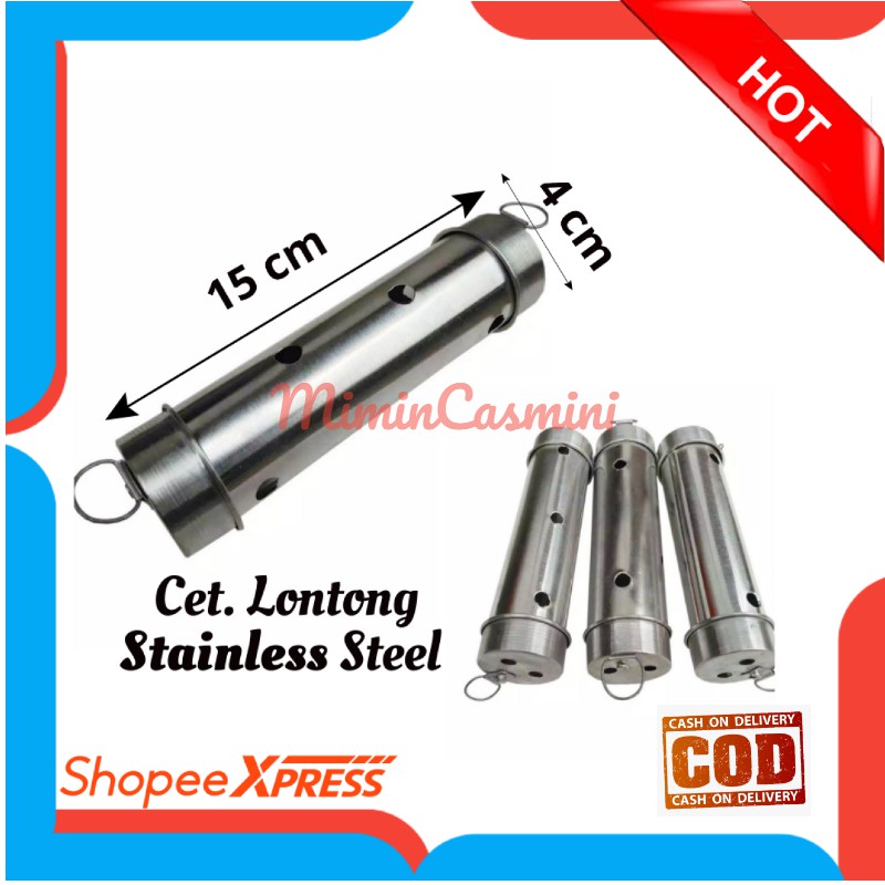 CETAKAN LONTONG STAINLESS 15 cm