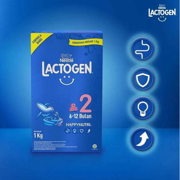 Nestle Lactogen 2 Susu Formula 6-12 Bulan Box 180 | 350 | 750 GR