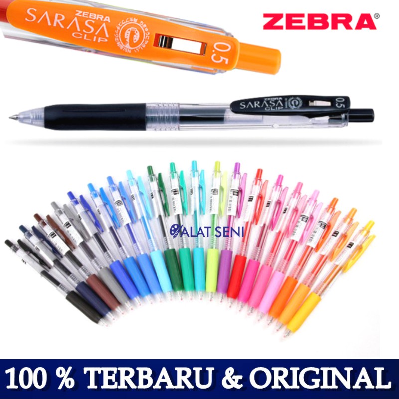 Bolpoin Pulpen  Zebra Sarasa Clip Gel 0 5 Shopee Indonesia