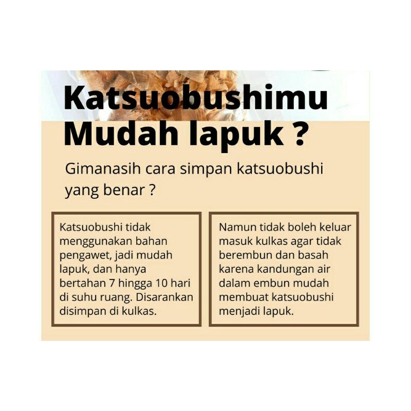 KATSUOBUSHI Bonito Flakes 1 KG Halal │ Taburan Takoyaki Katsuo Bushi Serutan Ikan Cakalang