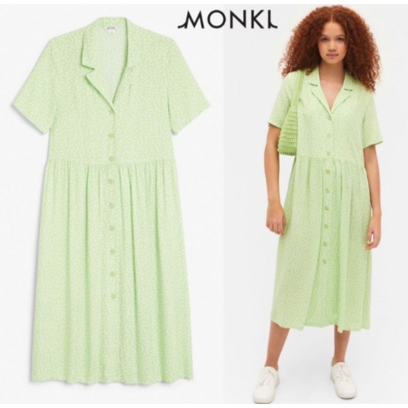 dress monki green floral NEW