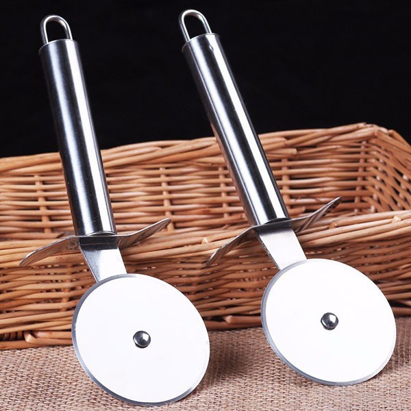 PISAU PIZZA Cutter Pisau Roller Cutter Pisau Kue Pisau Stainless Steel Pemotong Kue Pizza Potong