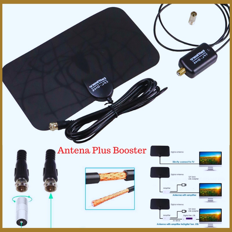 Jual Antena TV LED Digital Indoor Tabung Taffware Original Booster ...