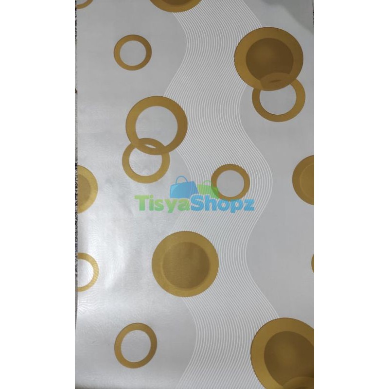 Wallpaper Dinding / Walpaper sticker Bubble Gold uk:45 cm x 9 meter