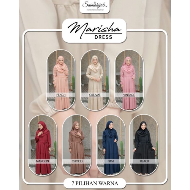 marisha by saima hijab /gamis ory / gamis set