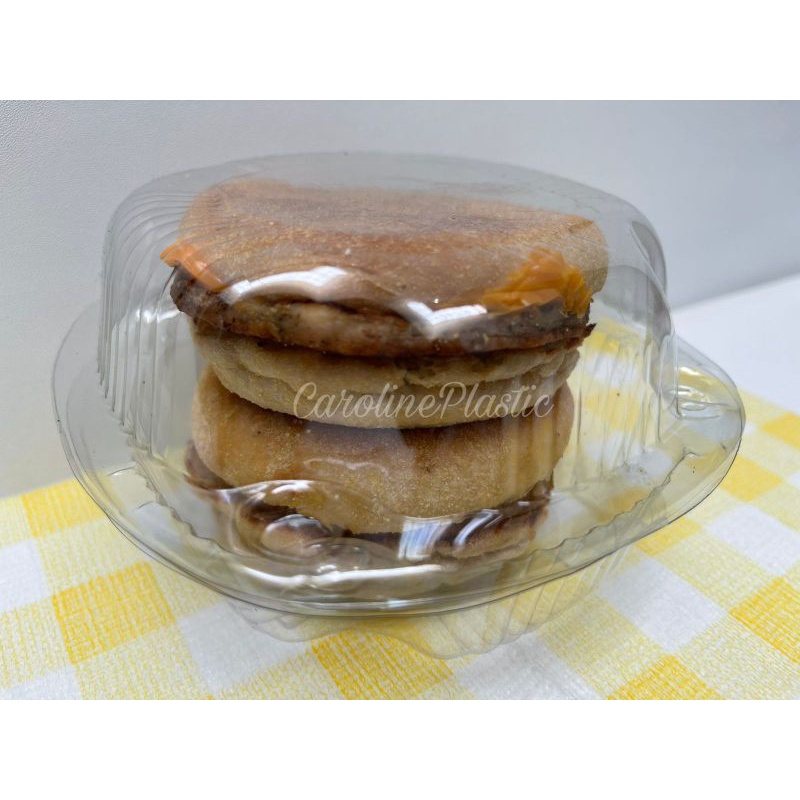 Mika Burger Bulat Plastik isi 50 pcs