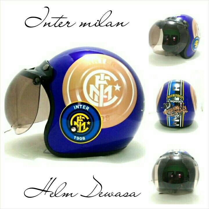 HM-478 Helm Bogo Retro Sni Jpn Football Club Intermilan Murah