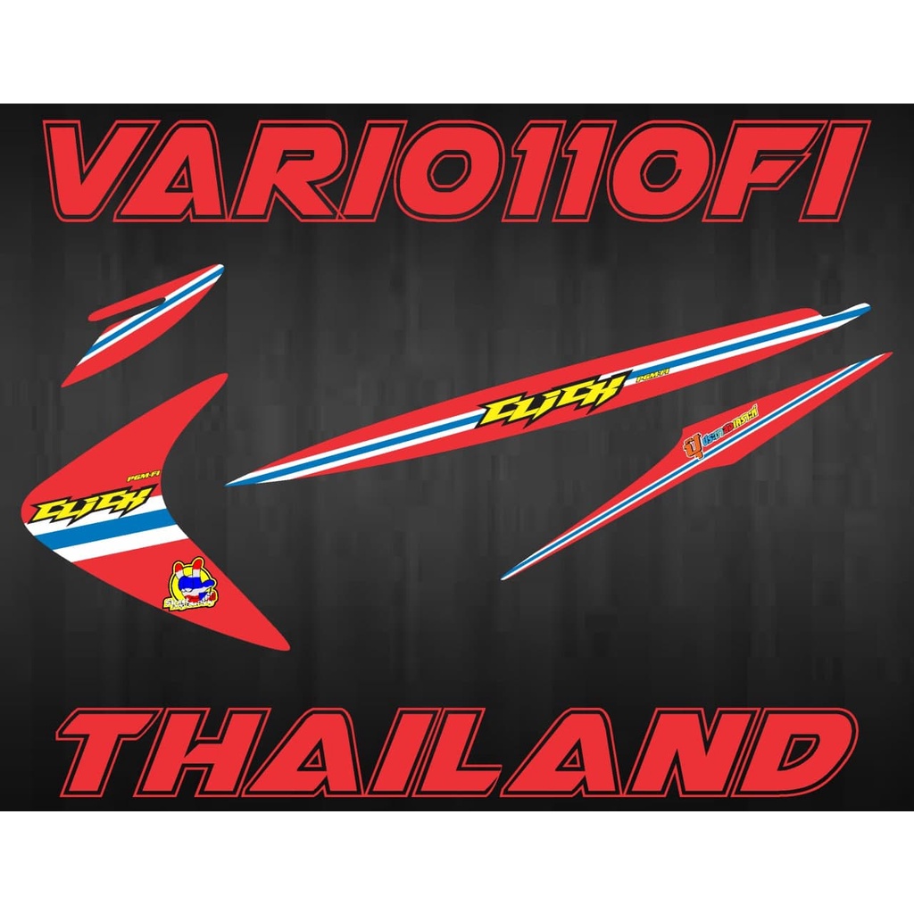 Stiker motor vario 110fi thailand