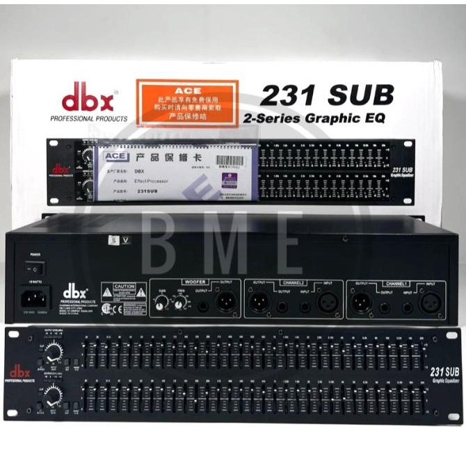 EQUALIZER DBX 231+SUBWOOFER/EQUALISER DBX 231 SUBWOOFER