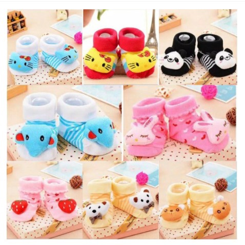 Mikusoo Kaos Kaki Bayi Anak Boneka Motif 3D Lucu