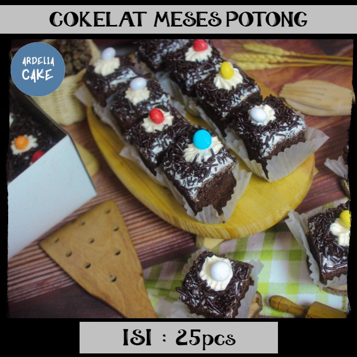 

Kue Cokelat | Cokelat Meses Potong isi 25