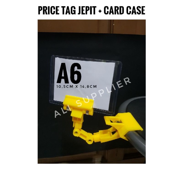 1 SET JEPITAN + CASE A6 / PRICE TAG JEPIT / JEPITAN HARGA / LABEL HARGA / POP DISKON / JEPITAN DISKON / JEPITAN PROMOSI / PENJEPIT PROMO SUPERMARKET / JEPITAN DISKON POP / PRICE TAG / TAG HARGA / TAG DISKON / DISPLAY HARGA / JEPITAN NAMA BARANG