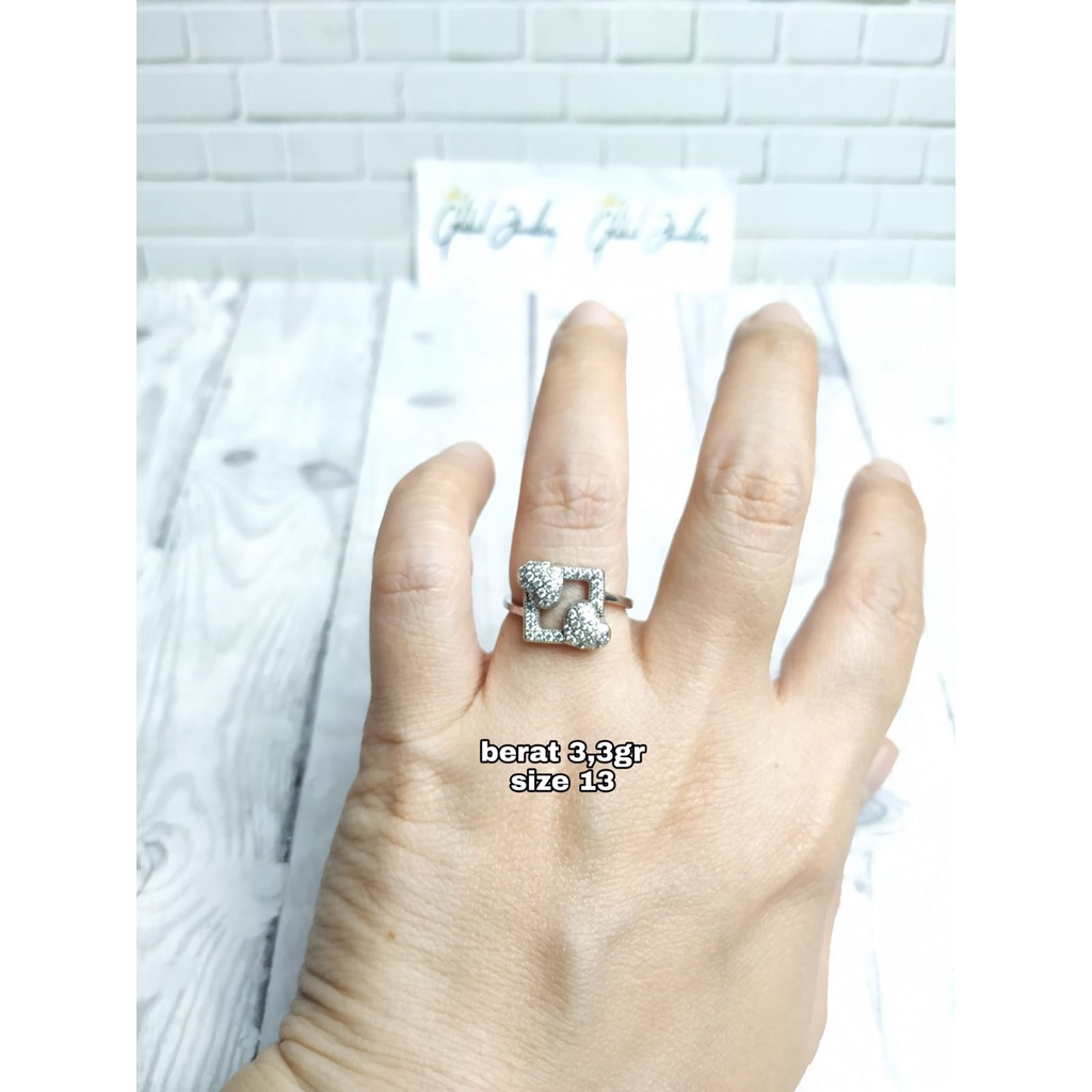 CINCIN LOVE KOTAK MATA PERAK ASLI S925 GLOBAL JEWELLERY CL043