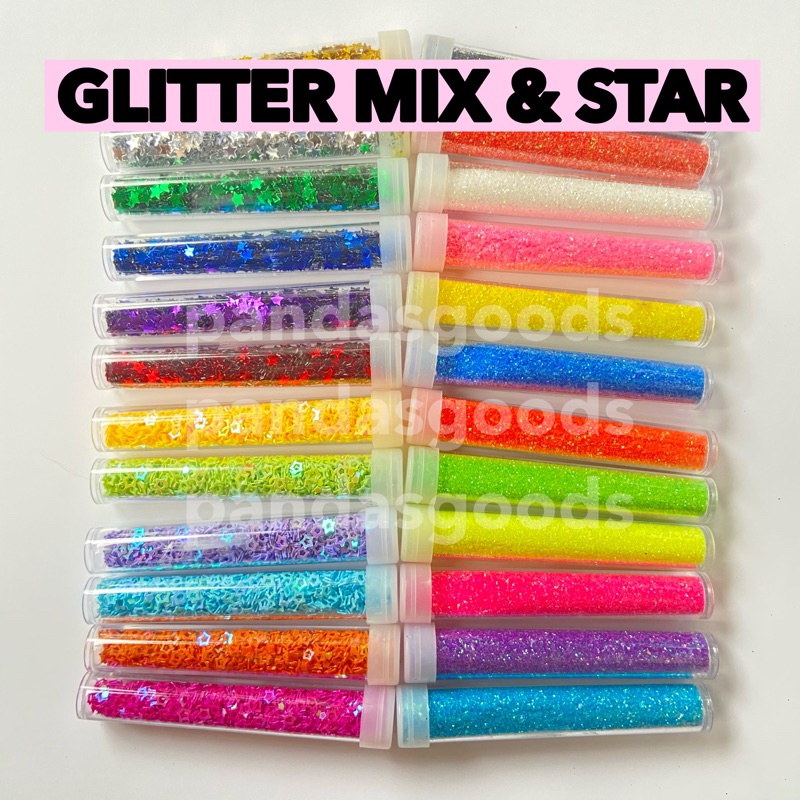 GLITTER MIX & STAR SPRINKLE HIASAN SLIME