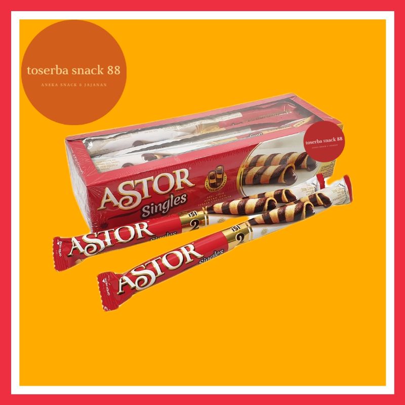 

ASTOR SINGLES/Wafer Astor Renyah & Lezat (18 gram × 12 pcs)