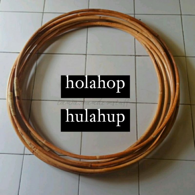 Holahop Hulahup Rotan/Hula Hoop Bahan Rotan/Hulahup Pengecil Pinggang Diameter 60-80 cm