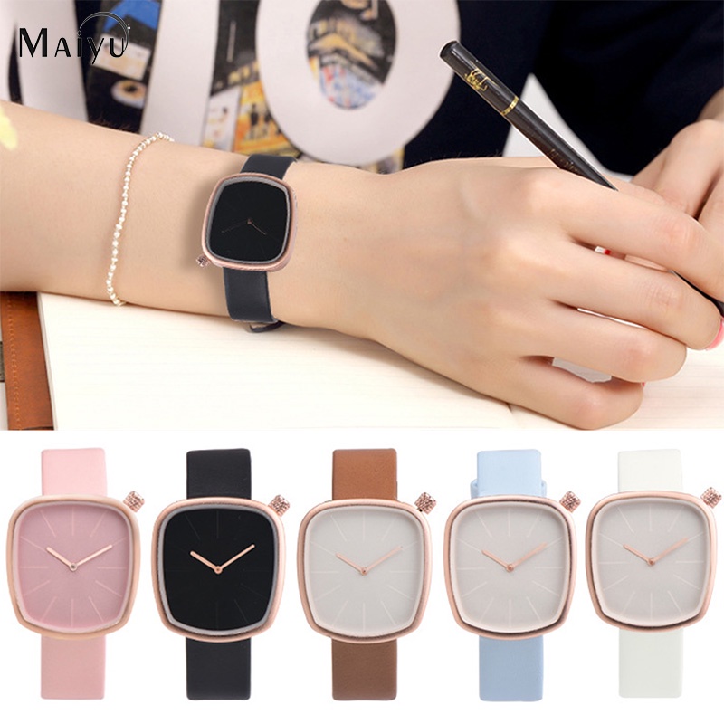 Jam Tangan Wanita A0014 Irregular Shape Personality Women's Watch