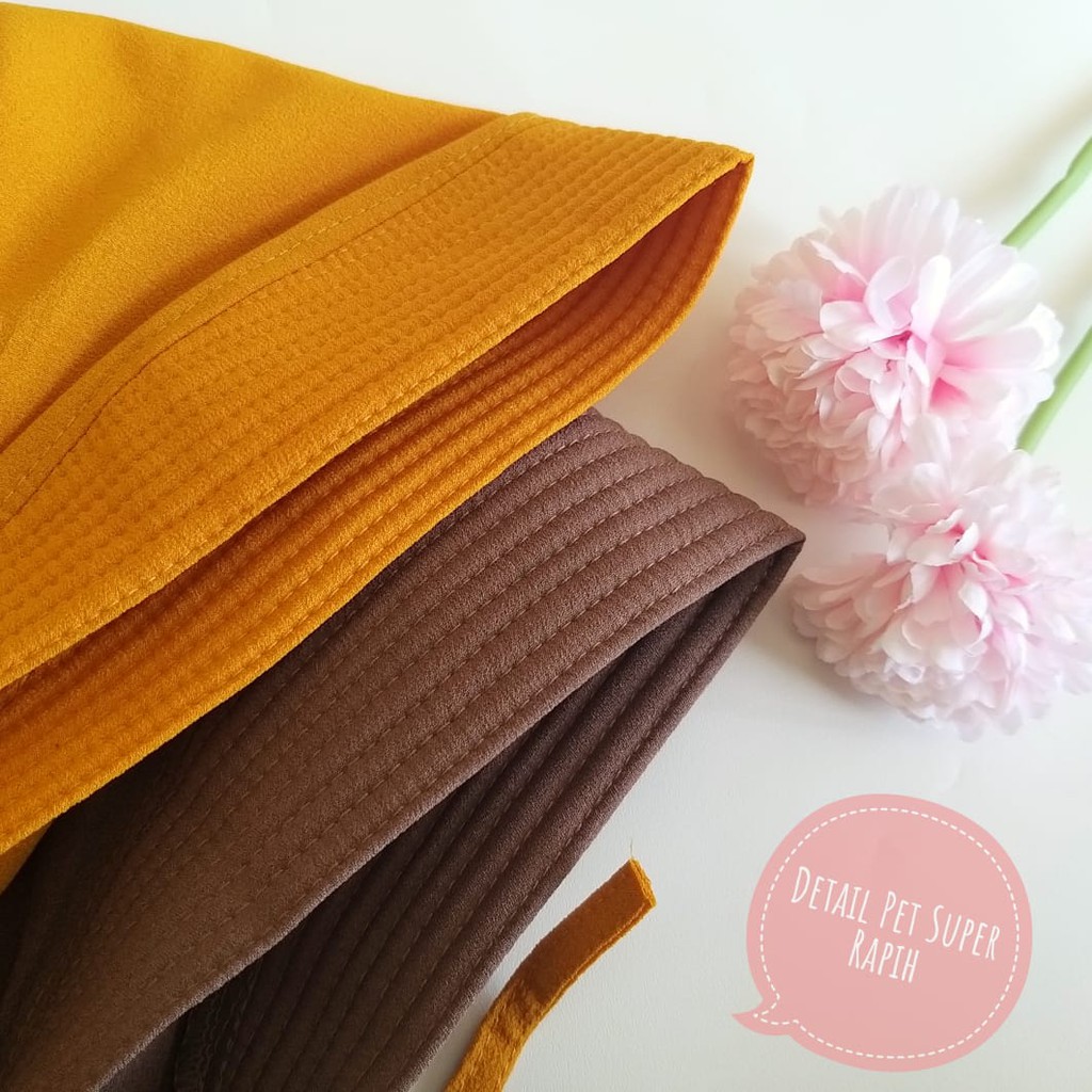 Jilbab Bergo Pet tali List Pichot Size XL/Hijab Bergo Instan Jumbo Modis Mentari-3