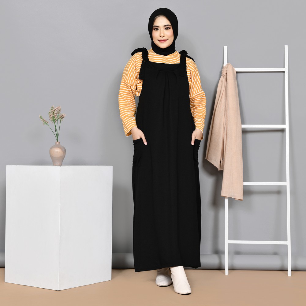 Mybamus Nadir Pocket Overall Dress - Gamis Jumpsuit Muslim-7