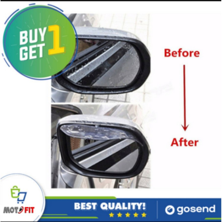 paket 2 pcs Penutup Spion Mobil BUY 1 GET 1 Anti Hujan Debu